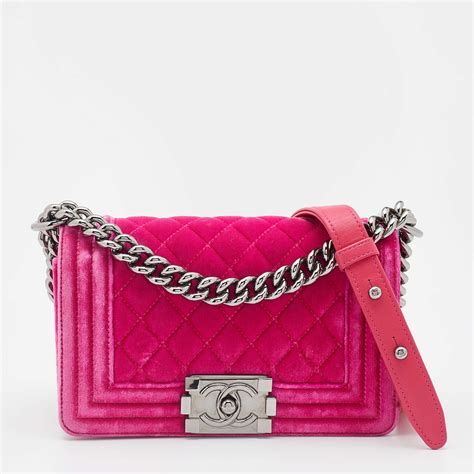 pink chanel boy|Chanel purses pink and black.